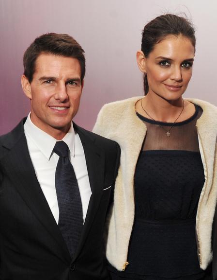 Tom Cruise e Katie Holmes: o primeiro encontro aconteceu em um jatinho privado do ator, onde eles comeram comida japonesa