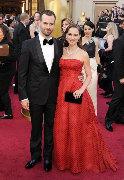 Natalie Portman e Benjamin Millepied no Oscar