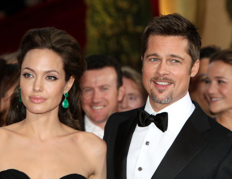 Brad Pitt e Angelina Jolie no Oscar em 2009