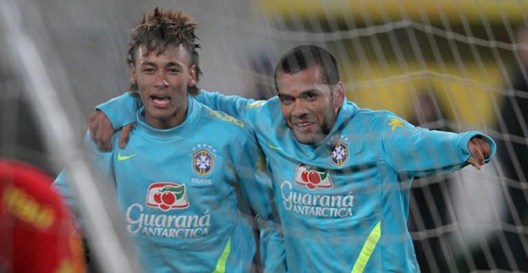 Neymar e Daniel Alves