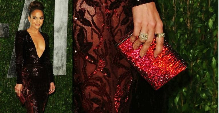 Jennifer Lopez na festa pós-Oscar da Vanity Fair