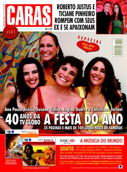 Ana Paula Arósio, Susana Vieira, Regina Duarte e Christiane Torloni - edição 600