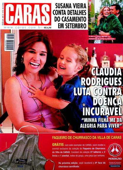 Claudia Rodrigues e a filha - edição 664