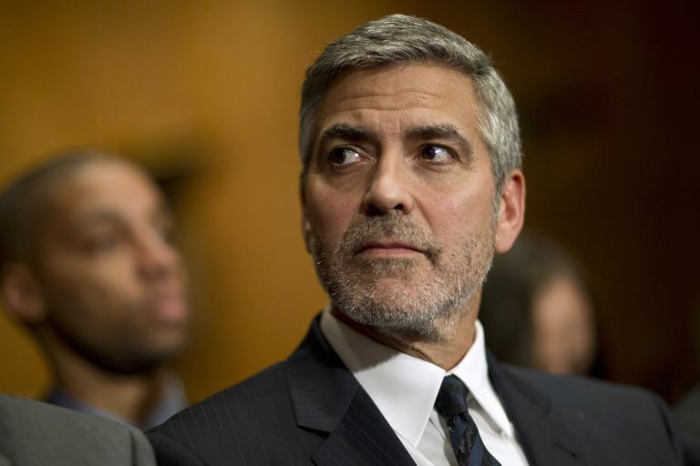 George Clooney no Comitê de Relações Exteriores do Senado, em Washington