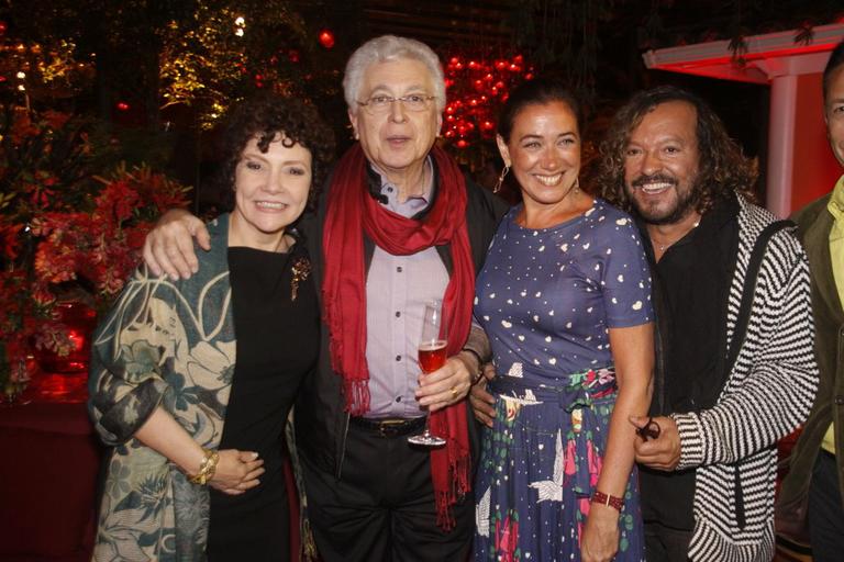Thaís de Campos, Aguinaldo Silva, Lília Cabral e Aguinaldo Silva