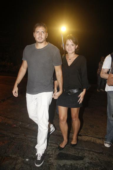 Juliana Knust com o marido Gustavo Machado