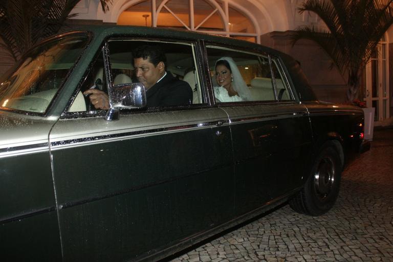 Gracyanne Barbosa no dia do casamento com Belo