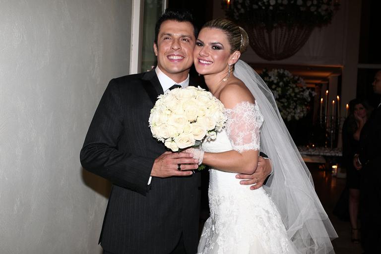 Mirella Santos com o marido Wellington Muniz, o Ceará