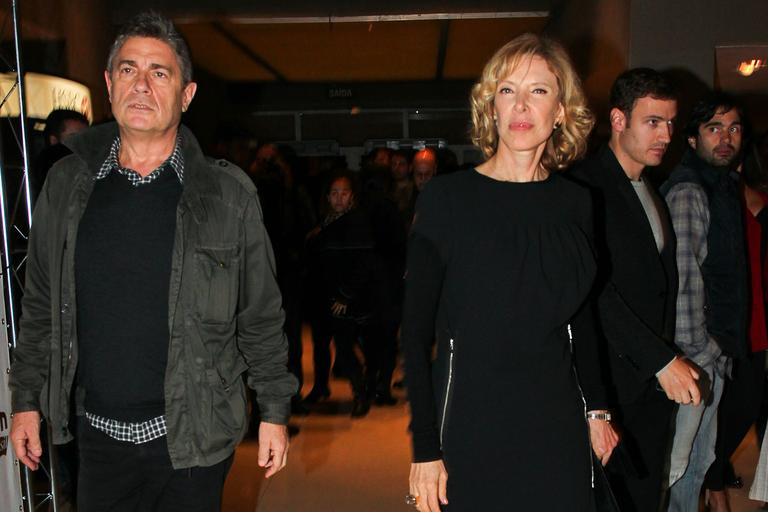 Marília Gabriela com o novo namorado, o executivo italiano Riccardo de Angelis 