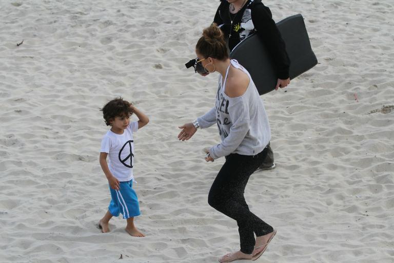 Jennifer Lopez e o filho Max no Rio de Janeiro