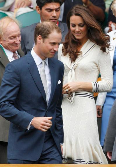 Torcida de Kate Middleton e do príncipe William em Wimbledon