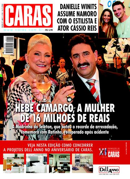 Veja as capas da revista CARAS com Hebe Camargo