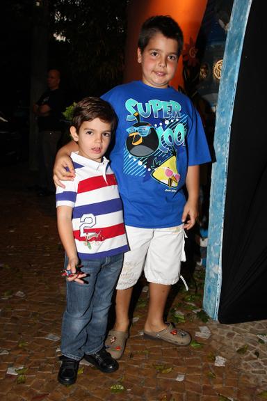 Rodrigo e João Guilherme, filhos do apresentador Fausto Silva