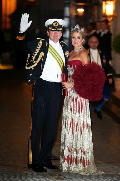 Príncipe da Holanda Willen Alexander e a princesa Maxima