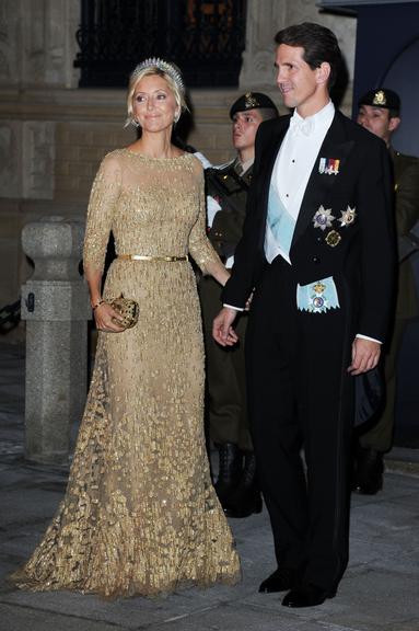 O príncipe da Grécia Pavlos e a princesa Marie Chantal