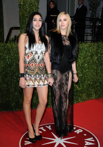 Madonna, ao lado da filha, Lourdes Maria