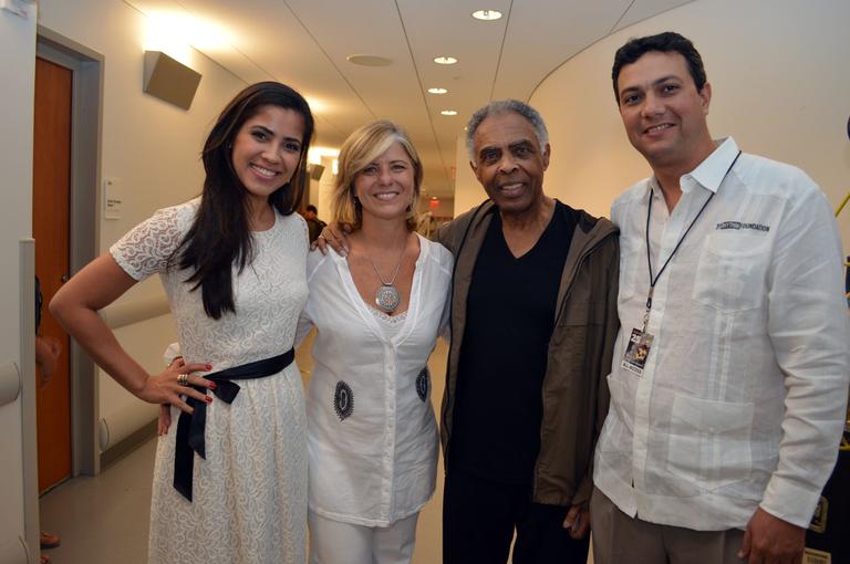 Kelly Gregory, Floriana Martinez, Gilberto Gil e Gene de Souza