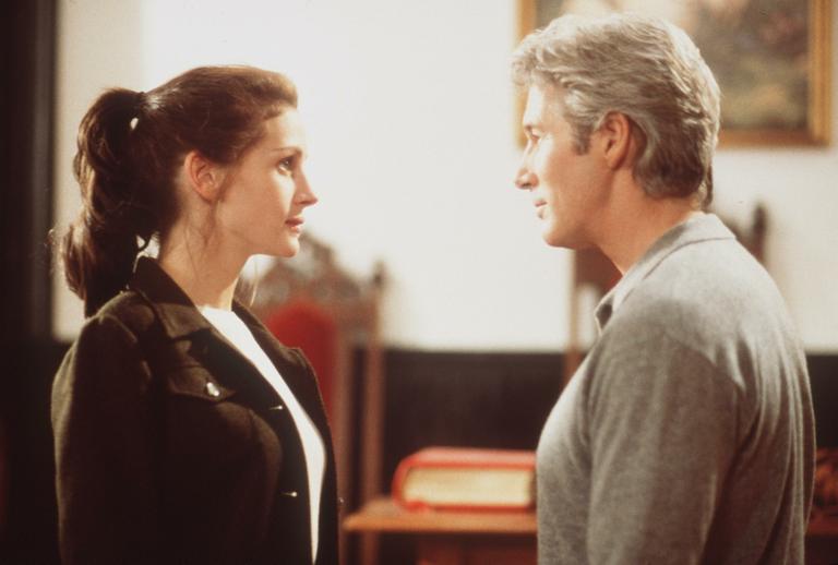 Julia Roberts com Richard Gere na comédia 'Noiva em Fuga' (1996)