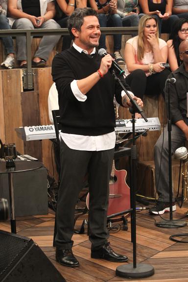 Alejandro Sanz grava participação no 'Altas Horas'