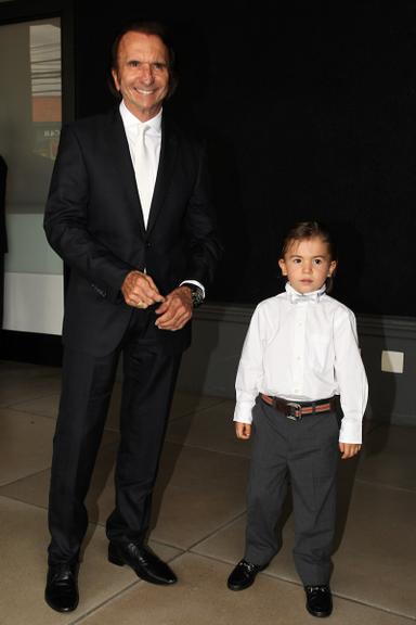 Emerson Fittipaldi com o filho Emo