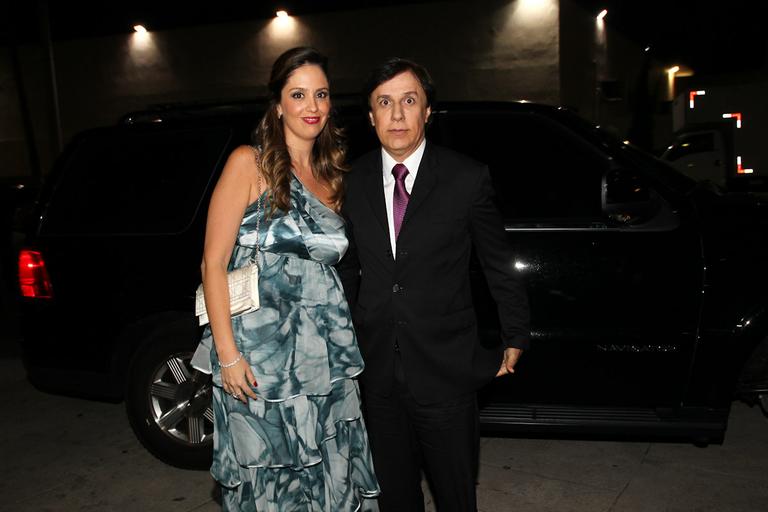 Tom Cavalcante com a mulher, Patrícia