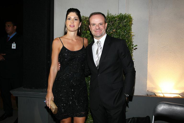 Rubens Barrichello com a mulher, Silvana