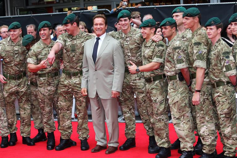 Arnold Schwarzenegger voltou ao cinema com 'Os Mercenários 2'