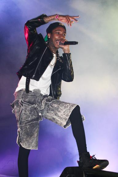 O rapper Wiz Khalifa se apresenta em São Paulo