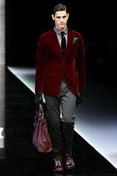 Grife Giorgio Armani na Semana de Moda Masculina de Milão