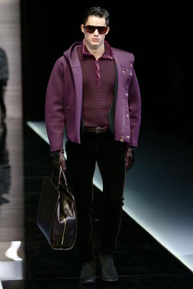 Grife Giorgio Armani na Semana de Moda Masculina de Milão