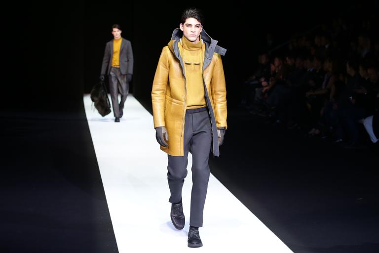Grife Emporio Armani na Semana de Moda Masculina de Milão