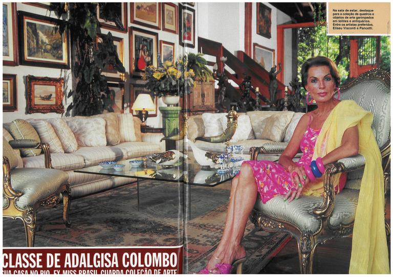 A Miss Brasil de 1958, Adalgisa Colombo, na Revista CARAS