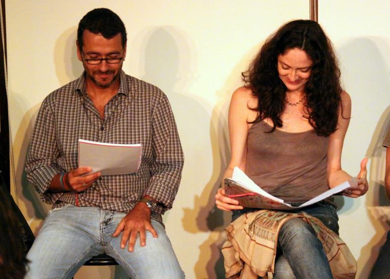 Marcos Palmeira e Bianca Byington realizam leitura teatral no Rio de Janeiro