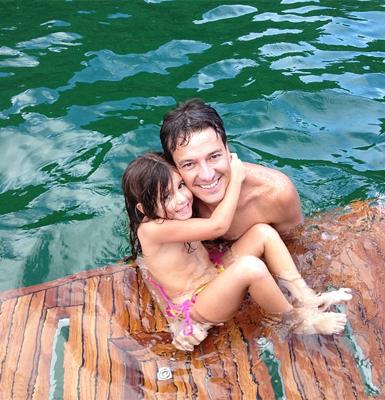 Rodrigo Faro com a filha Maria