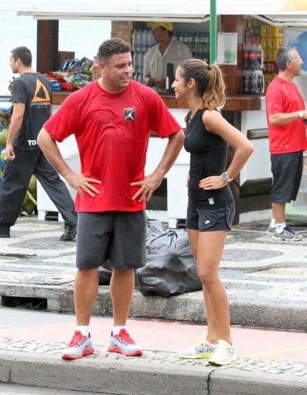 Ronaldo Nazário e Paula Morais
