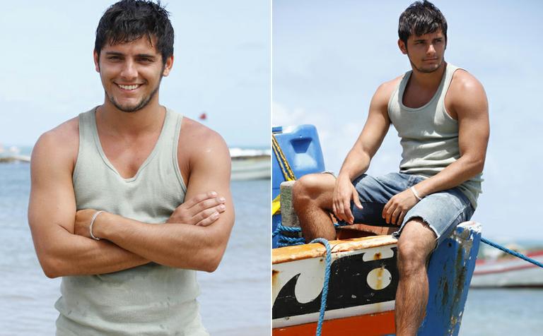 Bruno Gissoni é o pescador Juliano, bom moço e trabalhador