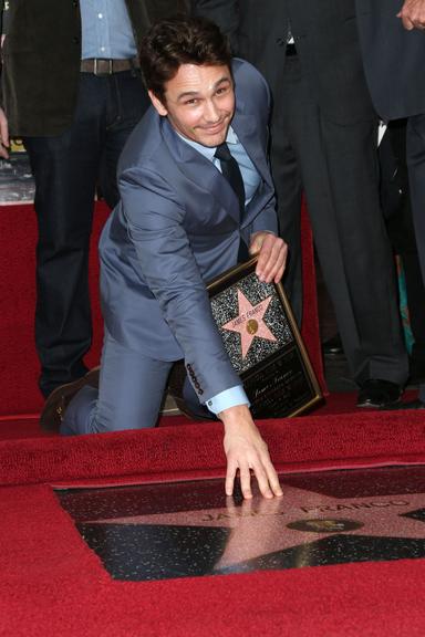James Franco na Calçada da Fama de Hollywood