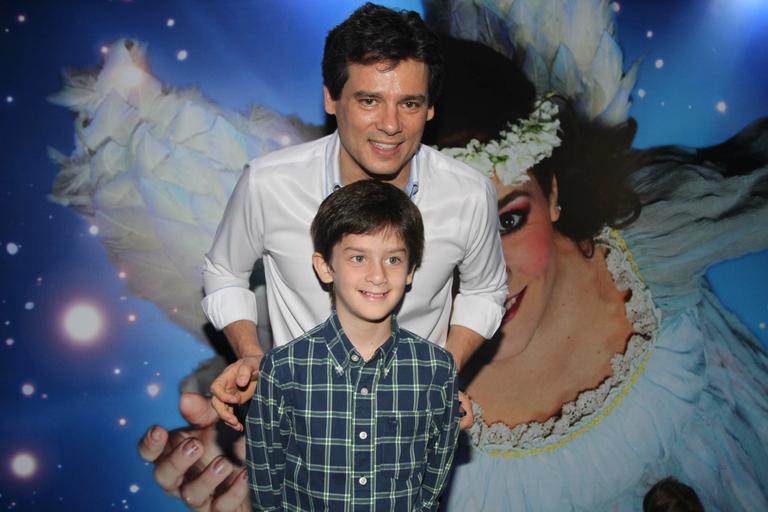 Celso Portiolli com o filho Pedro Henrique