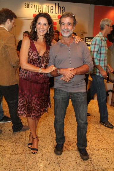 Angela Vieira e o marido Miguel Paiva