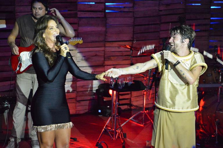 Ivete Sangalo grava participação na gravação do DVD de Saulo Fernandes