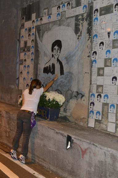 Cissa Guimarães inaugura túnel em homenagem a seu filho Rafael Mascarenhas, no Rio de Janeiro 