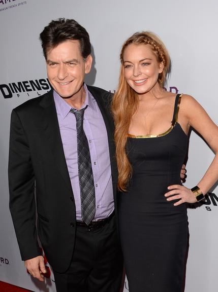 Charlie Sheen e Lindsay Lohan