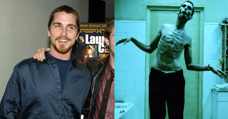 Christian Bale talvez seja o ator com a transformação física mais extrema do cinema. Ele perdeu mais de 27 quilos para o filme 'O Operário', de 2004