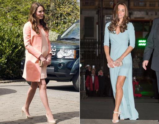 Kate Middleton adota estilo sexy na segunda gravidez. Compare os looks