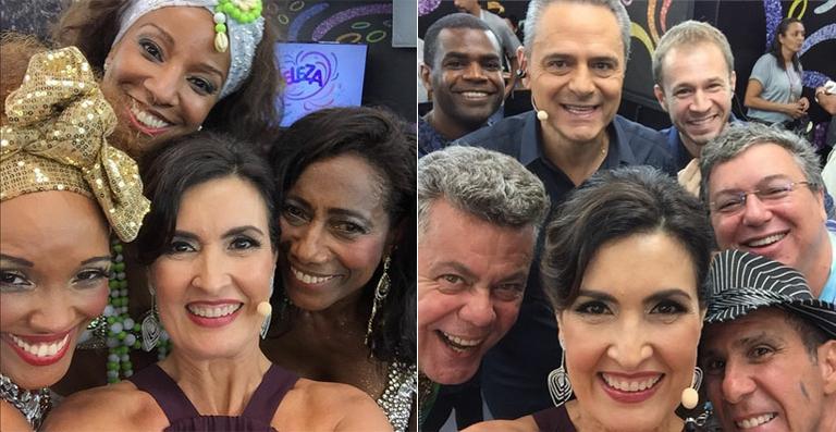 Fátima Bernardes mostra selfies do carnaval