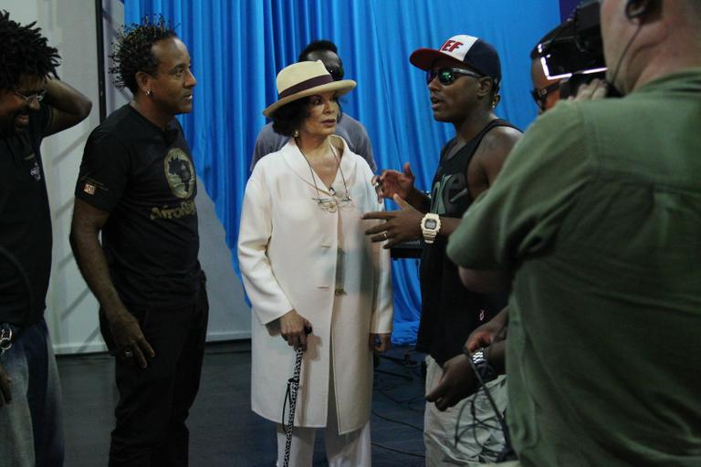 Bianca Jagger visita AfroRaggae