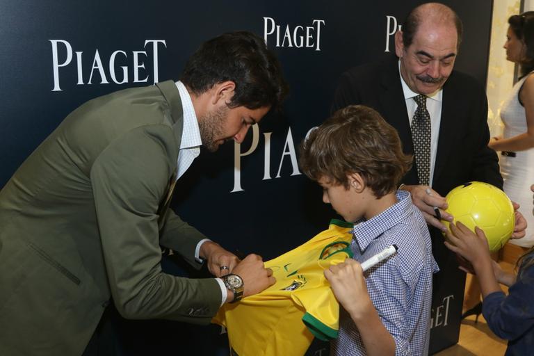 Alexandre Pato e Rivellino: encontro de craques