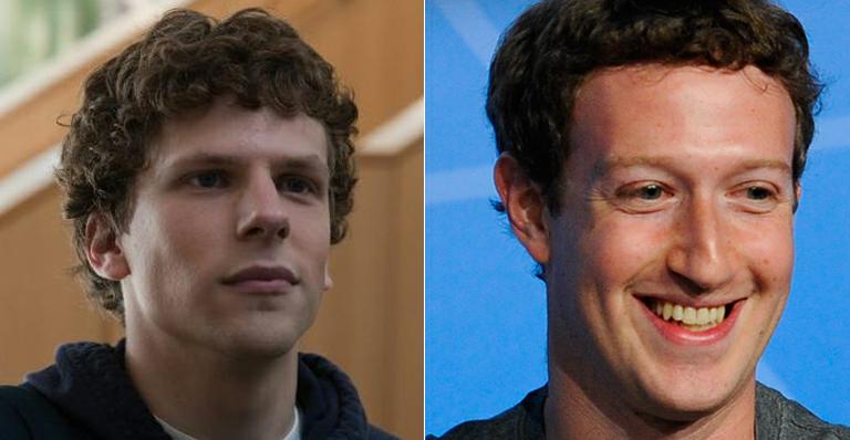 Jesse Eisenberg interpretou o criador do Facebook, Mark Zuckerberg