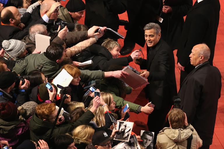 George Clooney em festival de cinema em Berlim
