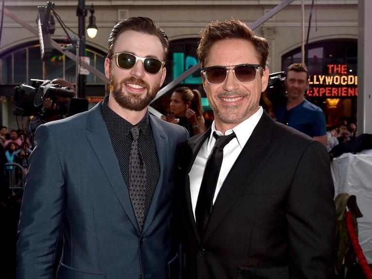 Chris Evans e Robert Downey Jr.